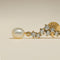 Scalloped Crystal Charm Studs in Gold-Astrid &amp; Miyu