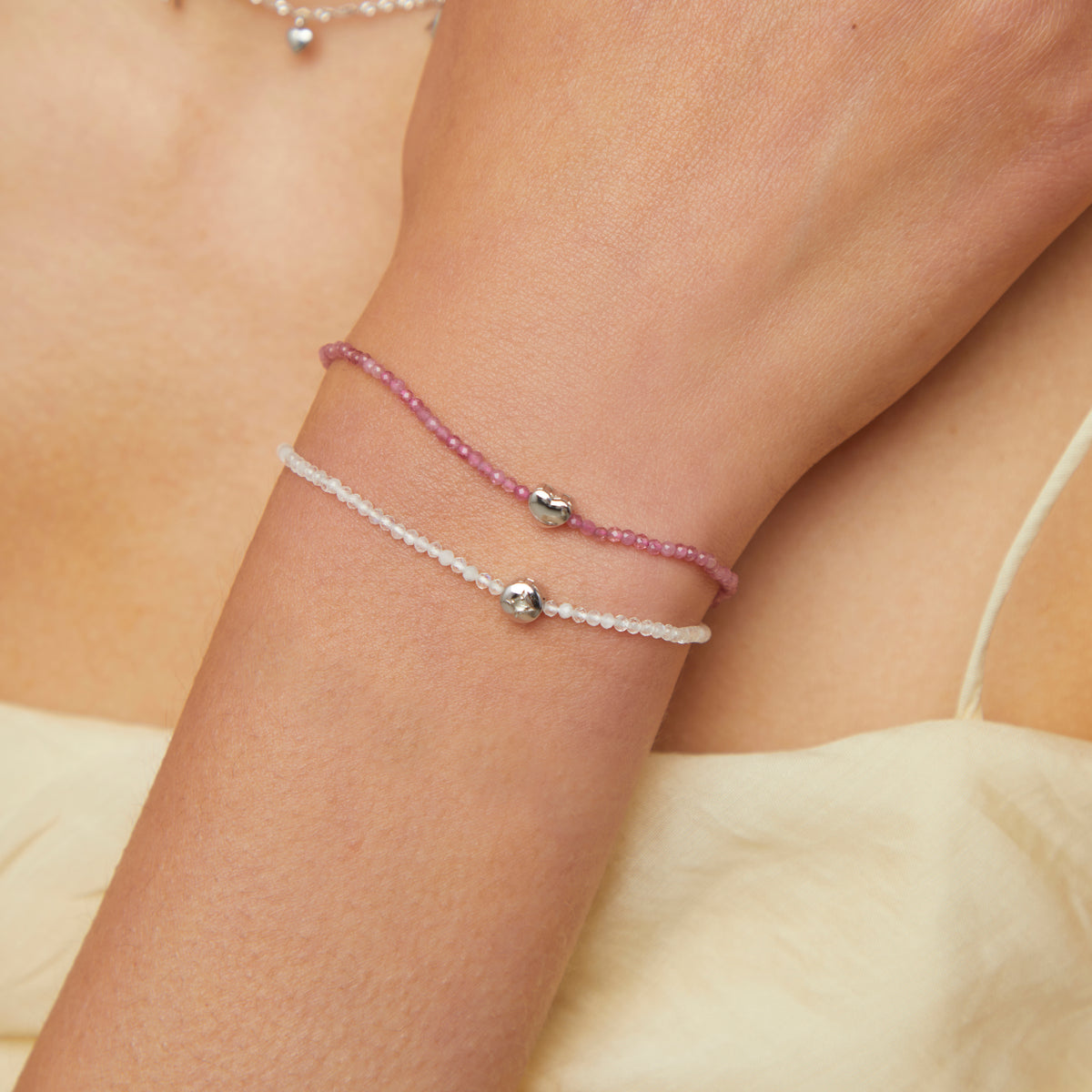 A&M Junior Collection - Heart Click Charm in 9k White Gold - Click Charm - Astrid &amp; Miyu