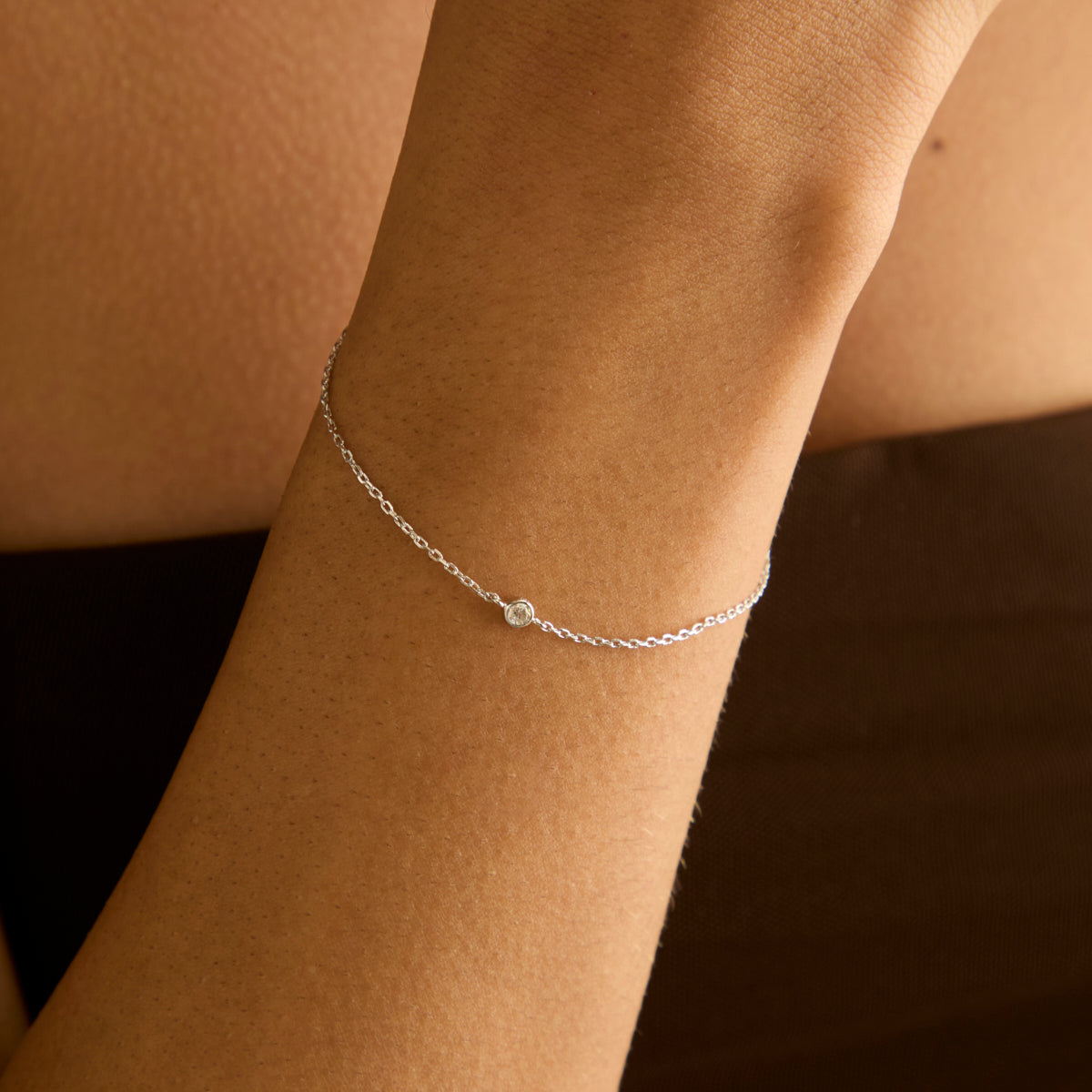 Essential Crystal Charm Bracelet in Silver-Astrid &amp; Miyu