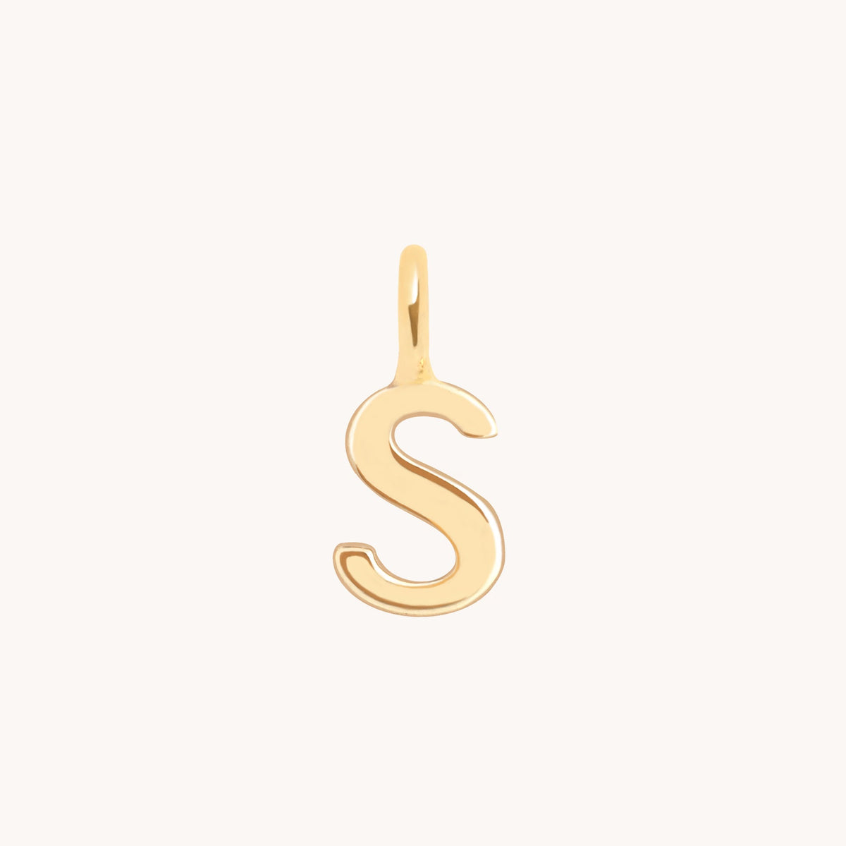 Initial Charms - S Initial Charm 9k Gold - Welding Charm - Astrid &amp; Miyu
