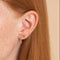 Birthstone Earrings - September Sapphire Birthstone Earrings in Solid Gold - Stud Earrings - Astrid &amp; Miyu
