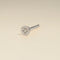 Piercing Post in Solid White Gold-Astrid &amp; Miyu