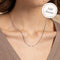 Charm Compatible Necklaces & Bracelets - Soho Chain Necklace in Solid White Gold - - Astrid &amp; Miyu