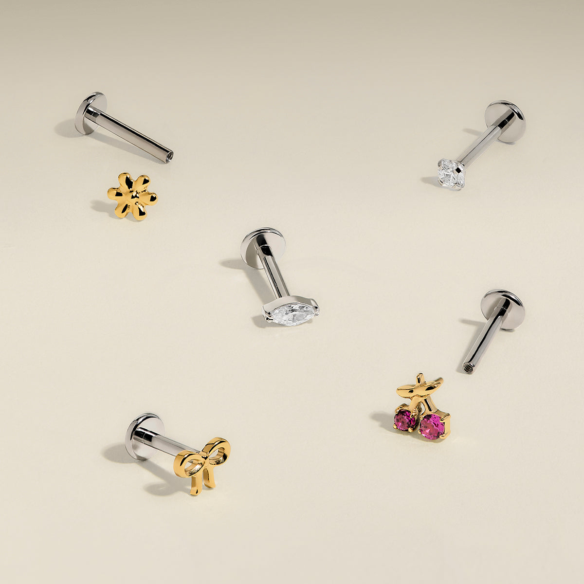 Piercing Post in Titanium-Astrid &amp; Miyu