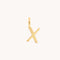 Initial Charms - X Initial Charm 9k Gold - Welding Charm - Astrid &amp; Miyu