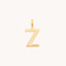 Initial Charms - Z Initial Charm 9k Gold - Welding Charm - Astrid &amp; Miyu