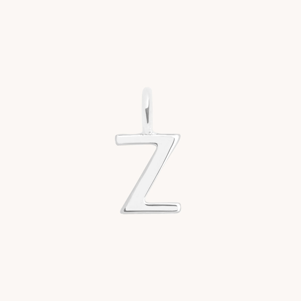 Initial Charms - Z Initial Charm 9k White Gold - Welding Charm - Astrid &amp; Miyu