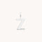 Initial Charms - Z Initial Charm 9k White Gold - Welding Charm - Astrid &amp; Miyu