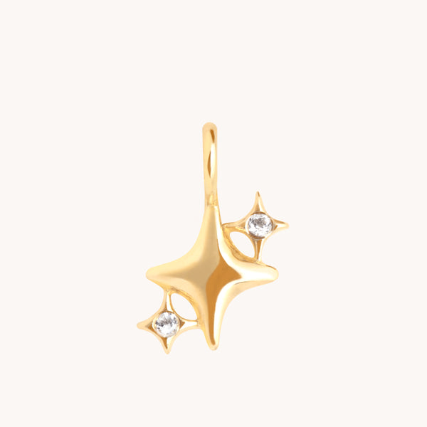 Motif Charms - Cosmic Cluster Charm 9k Gold - Charms & Pendants - Astrid &amp; Miyu