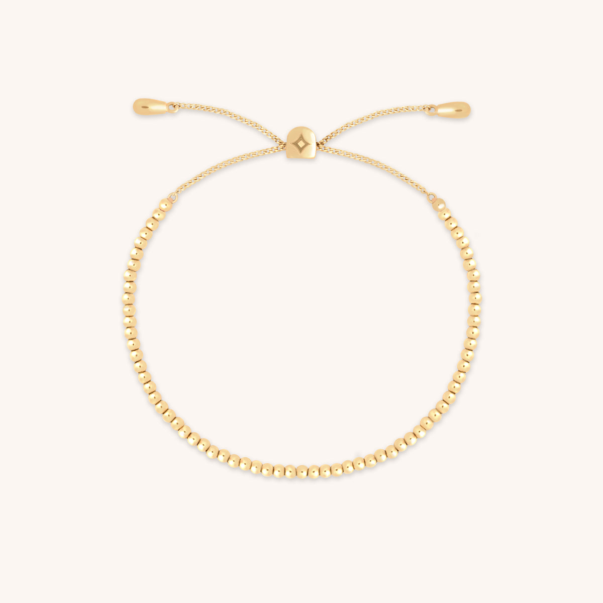 Beaded Bracelet in Solid Gold-Astrid &amp; Miyu
