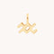 Aquarius Jewellery - Aquarius Zodiac Charm 9k Gold - Welding Charm - Astrid &amp; Miyu