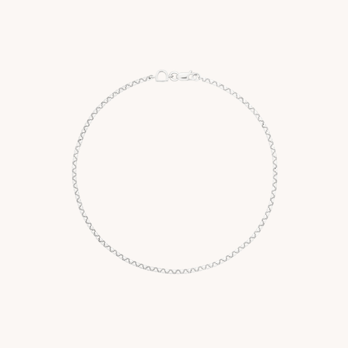 Chelsea Story Chain Bracelet in Solid White Gold-Astrid &amp; Miyu