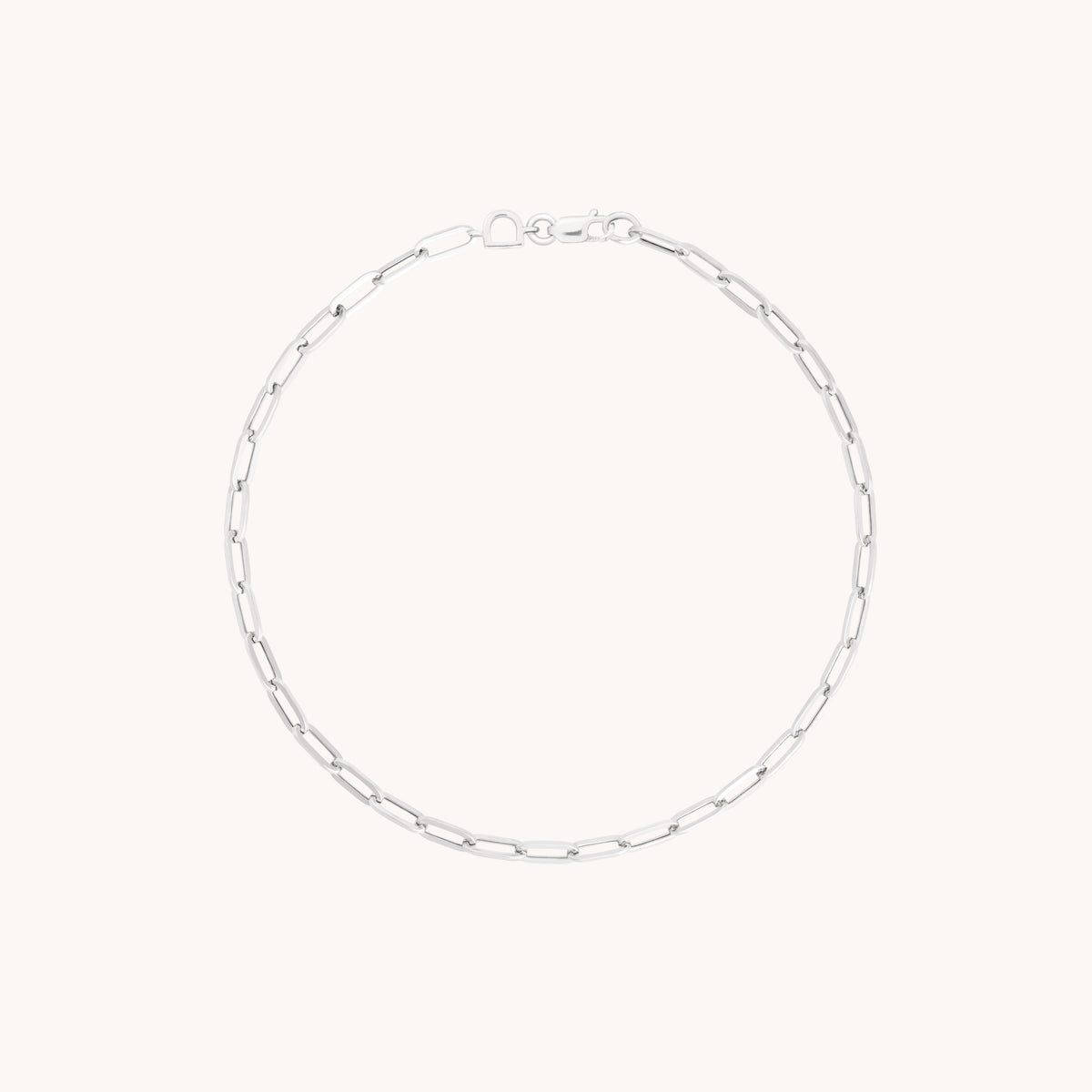 Piccadilly Story Chain Bracelet in Solid White Gold-Astrid &amp; Miyu