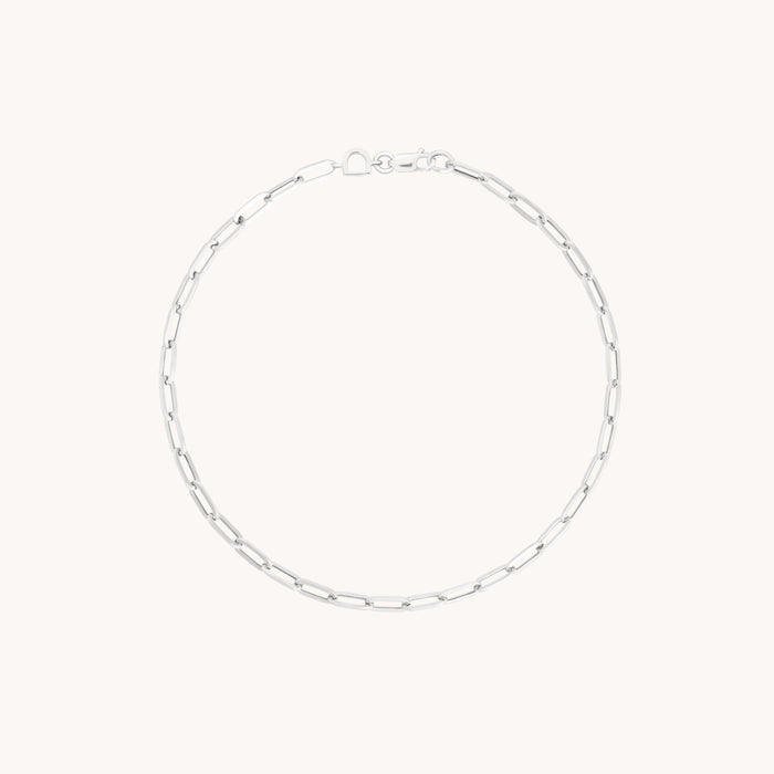Piccadilly Story Chain Bracelet in Solid White Gold-Astrid &amp; Miyu