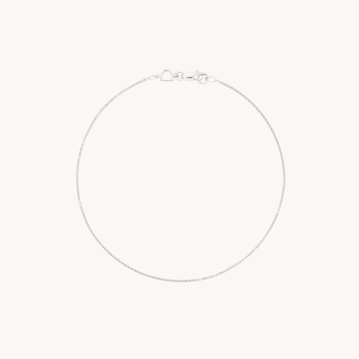 Shoreditch Story Chain Bracelet in Solid White Gold-Astrid &amp; Miyu