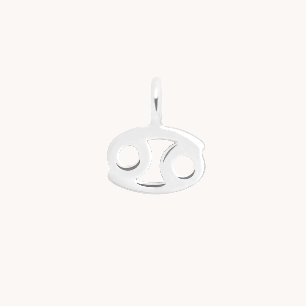 Cancer Jewellery - Cancer Zodiac Charm 9k White Gold - Welding Charm - Astrid &amp; Miyu