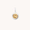 Birthstone Charms - Citrine Exploration Charm 9k White Gold - Welding Charm - Astrid &amp; Miyu