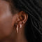 18k Rose Gold Plated Jewellery - Essential Crystal Large Hoops in Rose Gold - Hoop Earrings - Astrid &amp; Miyu