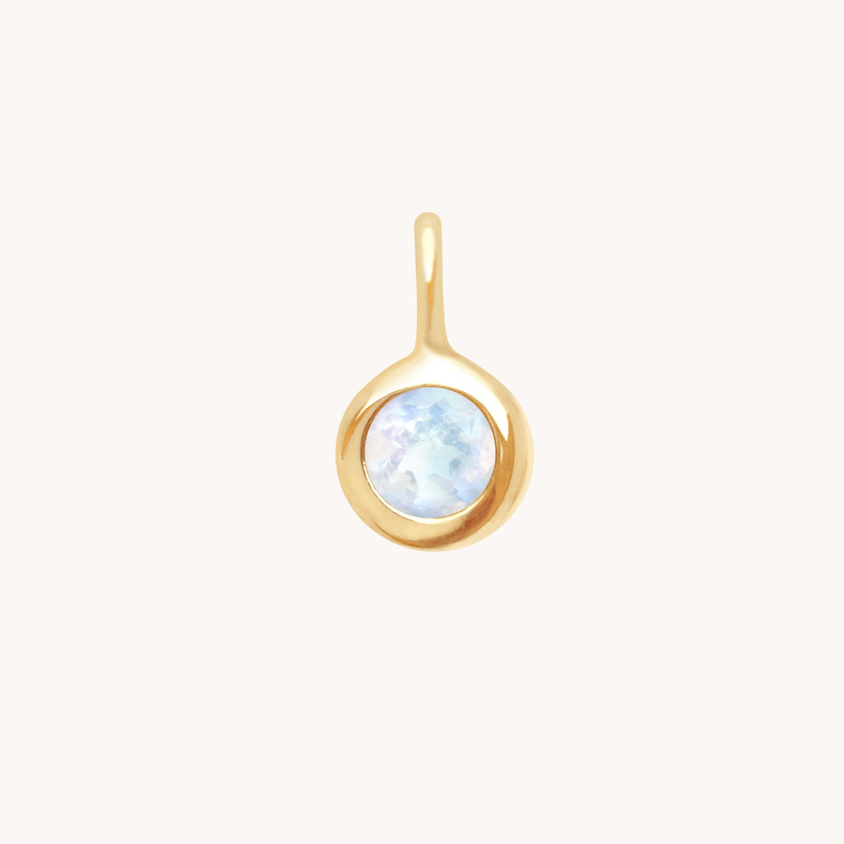 Birthstone Charms - Moonstone New Beginnings Charm 9k Gold - Welding Charm - Astrid &amp; Miyu
