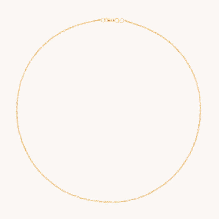 Bold Astrid Story Chain Necklace in Solid Gold-Astrid &amp; Miyu