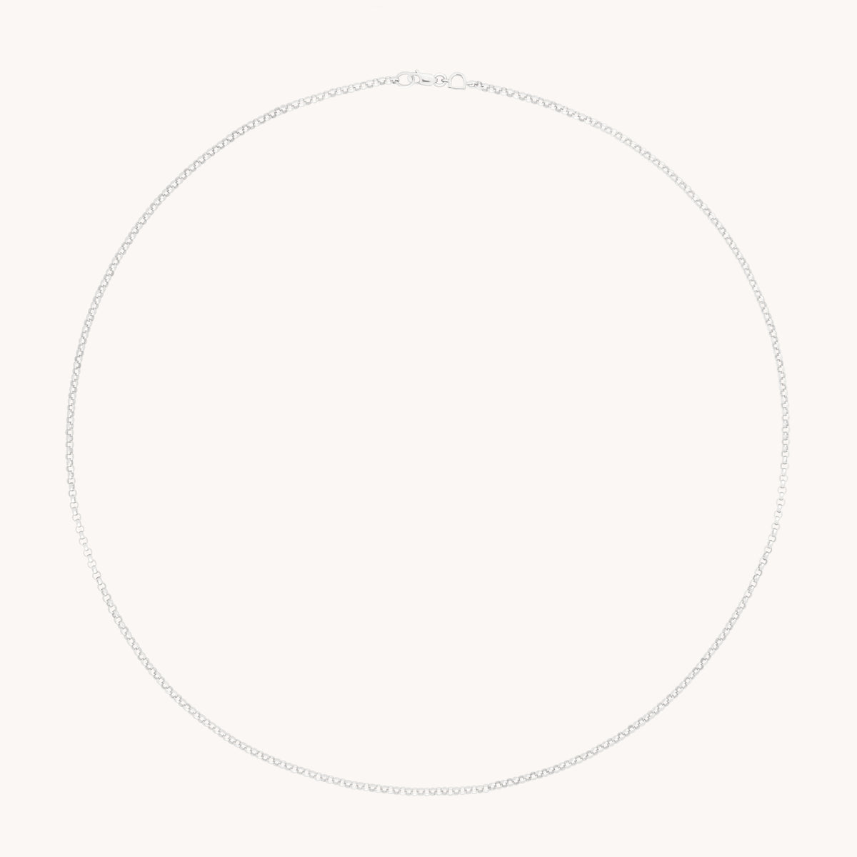 Chelsea Story Chain Necklace in Solid White Gold-Astrid &amp; Miyu