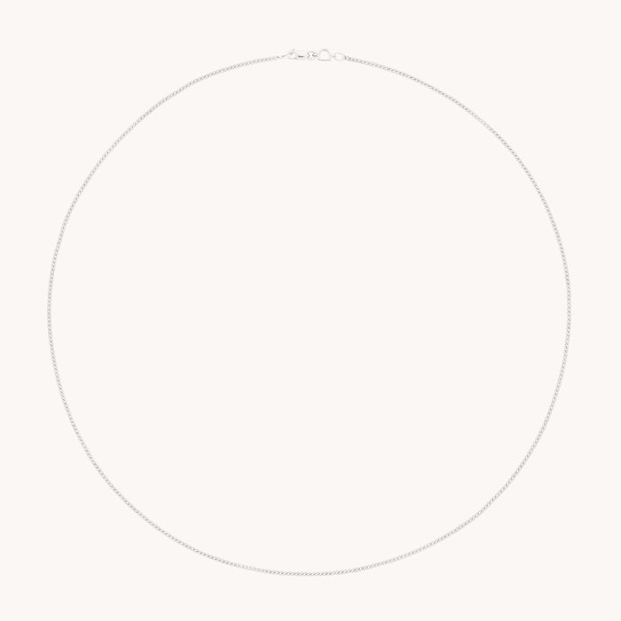 Bold Miyu Story Chain Necklace in Solid White Gold-Astrid &amp; Miyu