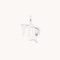 Virgo Zodiac Charm 9k White Gold - Welding Charm - Astrid &amp; Miyu