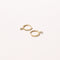 Topaz Charm Hoops in Solid Gold flat lay