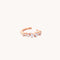 Celestial Crystal Ear Cuff in Rose Gold