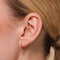 Celestial Crystal Hoop 11.5mm in Rose Gold Worn