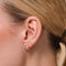 Celestial Crystal Hoop 11.5mm in Rose Gold Worn