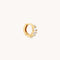 Celestial Crystal Hoop 6.5mm in Gold