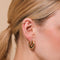 Celestial Crystal Hoop 6.5mm in Gold worn