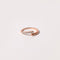 Orbit Crystal Ring in Rose Gold flat lay