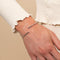 Twist Cuff in Silver worn