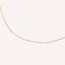 Station Navette Crystal Necklace in Gold close up