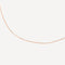 Station Navette Crystal Necklace in Rose Gold close up