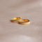 18k Gold Plated Jewellery - April Birthstone Huggies in Gold with Clear CZ - Huggies - Astrid &amp; Miyu