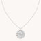 Aquarius Bold Zodiac Pendant Necklace in Silver