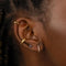 18k Gold Plated Jewellery - September Birthstone Stud Earrings in Gold with Sapphire CZ - Stud Earrings - Astrid &amp; Miyu