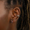 Birthstone Earrings - December Birthstone Huggies in Silver with Tanzanite CZ - Huggies - Astrid &amp; Miyu