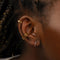 18k Gold Plated Jewellery - February Birthstone Huggies in Gold with Amethyst CZ - Huggies - Astrid &amp; Miyu