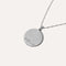 Aries Bold Zodiac Pendant Necklace in Silver back