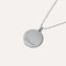 Gemini Bold Zodiac Pendant Necklace in Silver back