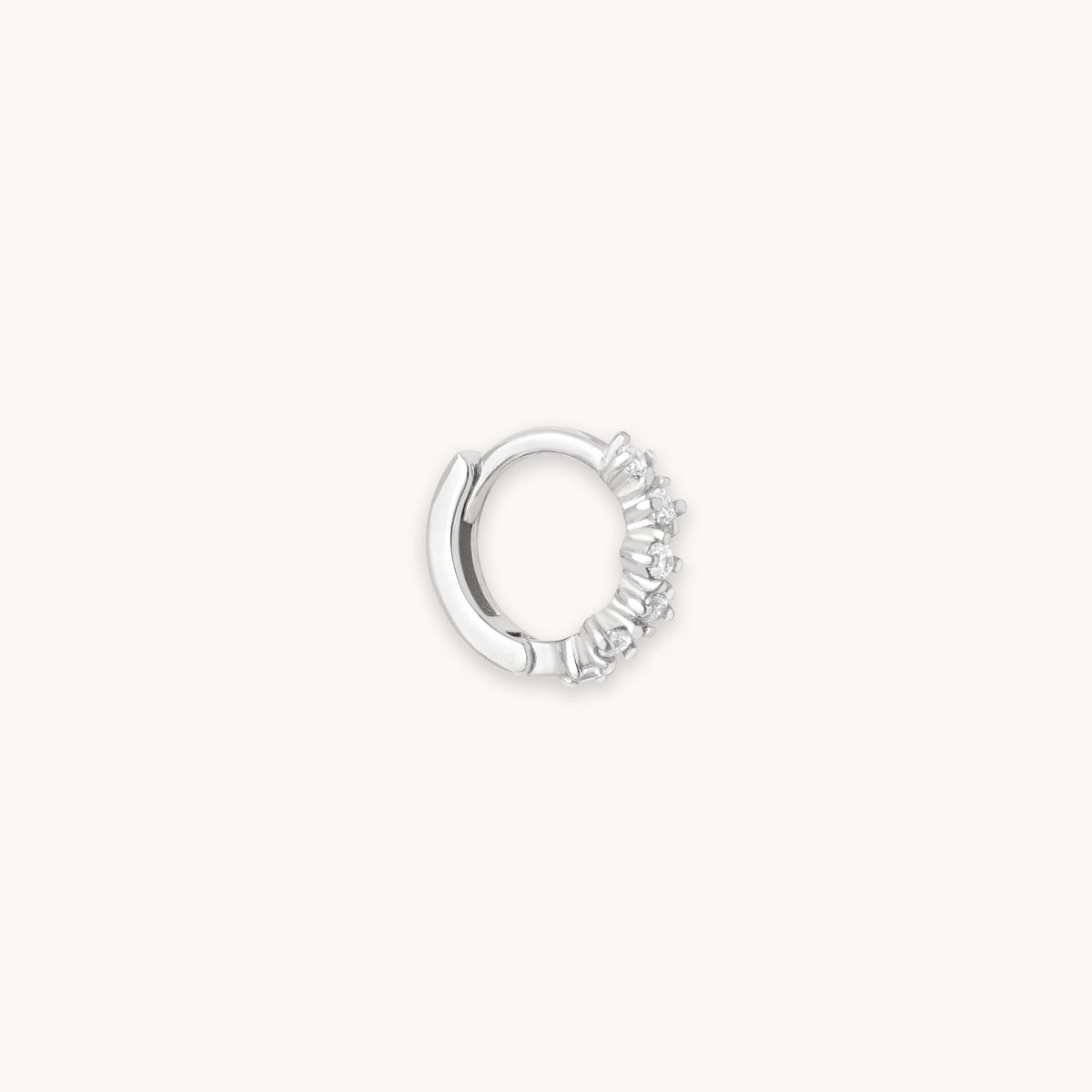 Cluster Hoop 6.5mm in Silver