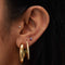 18k Gold Plated Jewellery - December Birthstone Stud Earrings in Gold with Tanzanite CZ - Stud Earrings - Astrid &amp; Miyu