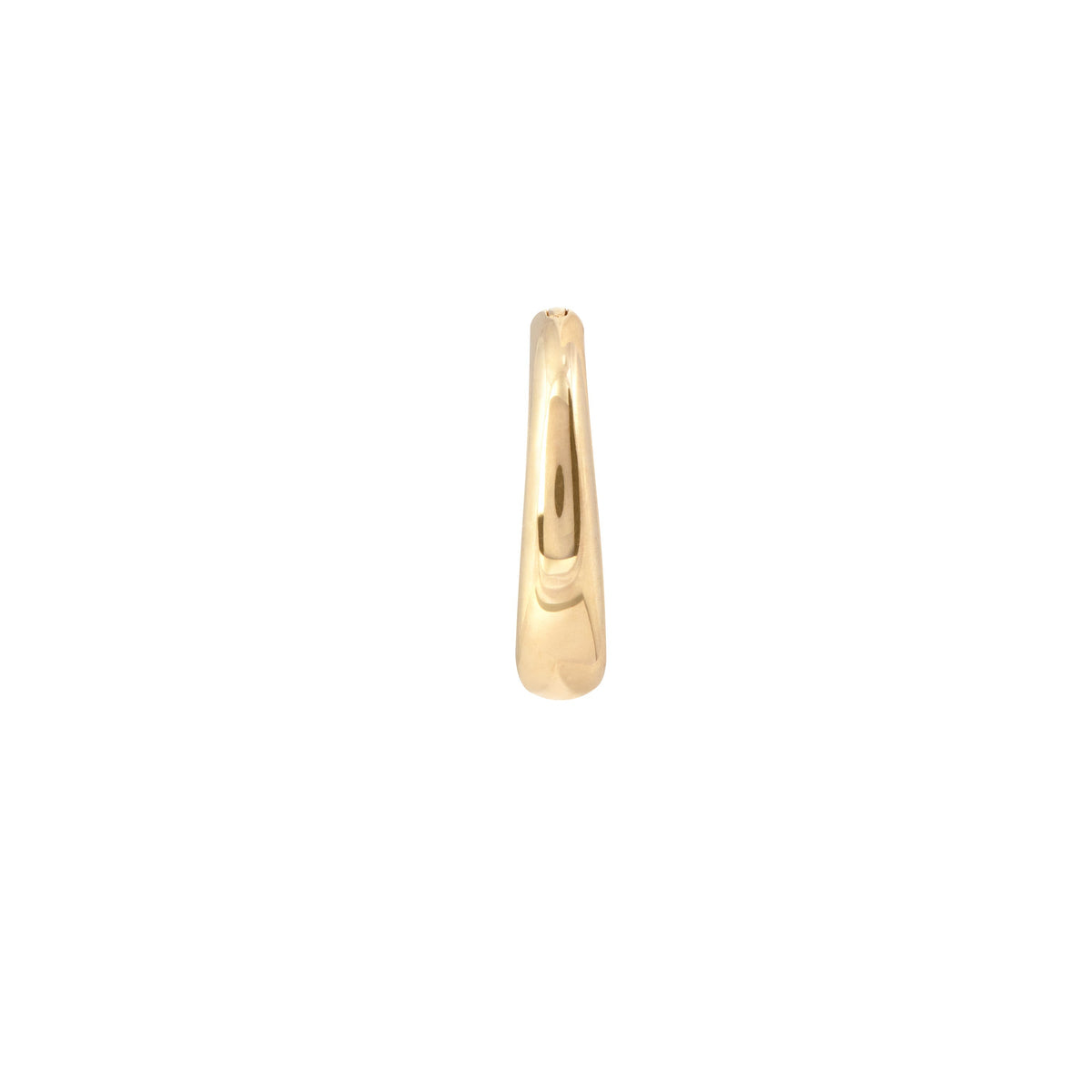 Earrings - Solid Gold Graduated Rook Hoop - Rook Piercing Hoop - Astrid &amp; Miyu