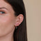 Worn shot of Jewelled Hoop 11.5mm in Rose Gold in conch piercing location
