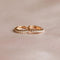 18k Gold Plated Jewellery - June Birthstone Huggies in Gold with Moonstone CZ - Huggies - Astrid &amp; Miyu