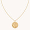 Libra Bold Zodiac Pendant Necklace in Gold